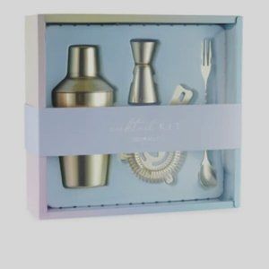 JILL & ALLY 4-Piece Gold-tone Cocktail Kit - Brand new in box